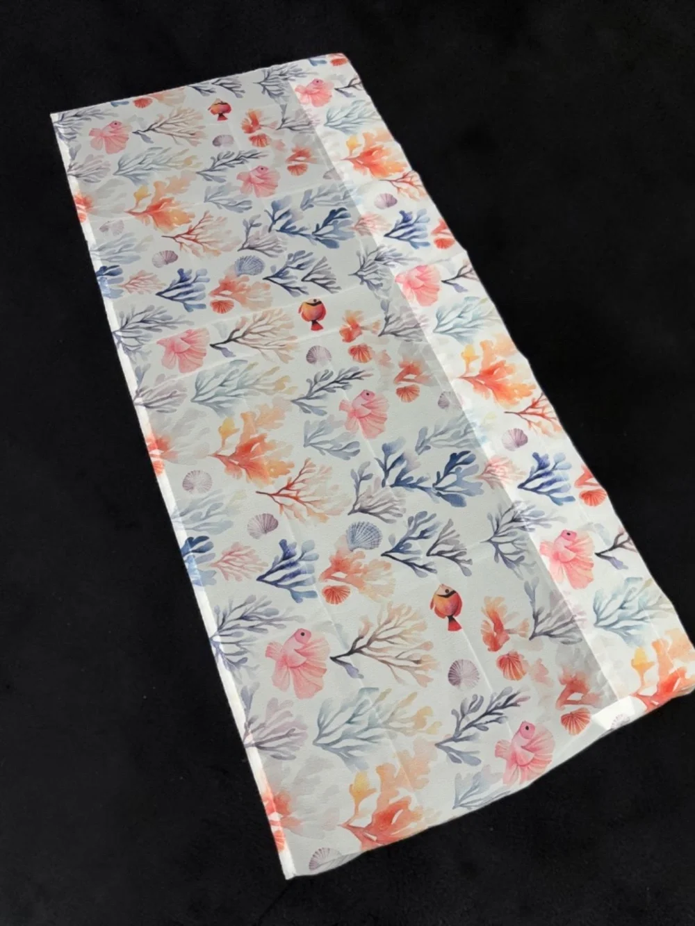 Coastal Ocean Coral Fish Window Valance 54x18 NWOT